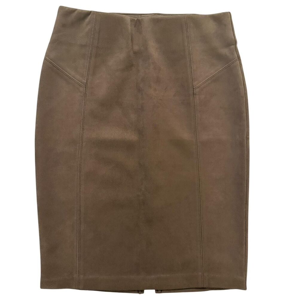 Marc New York Andrew Marc brown suede skirt